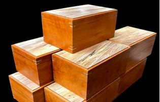 Wooden Boxes Stacked On Top of Each Other