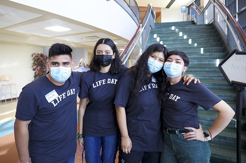 Group of Students with Masks On Their Faces